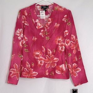 Gotham Square Multi-Pink Floral Blouse | Size: 12